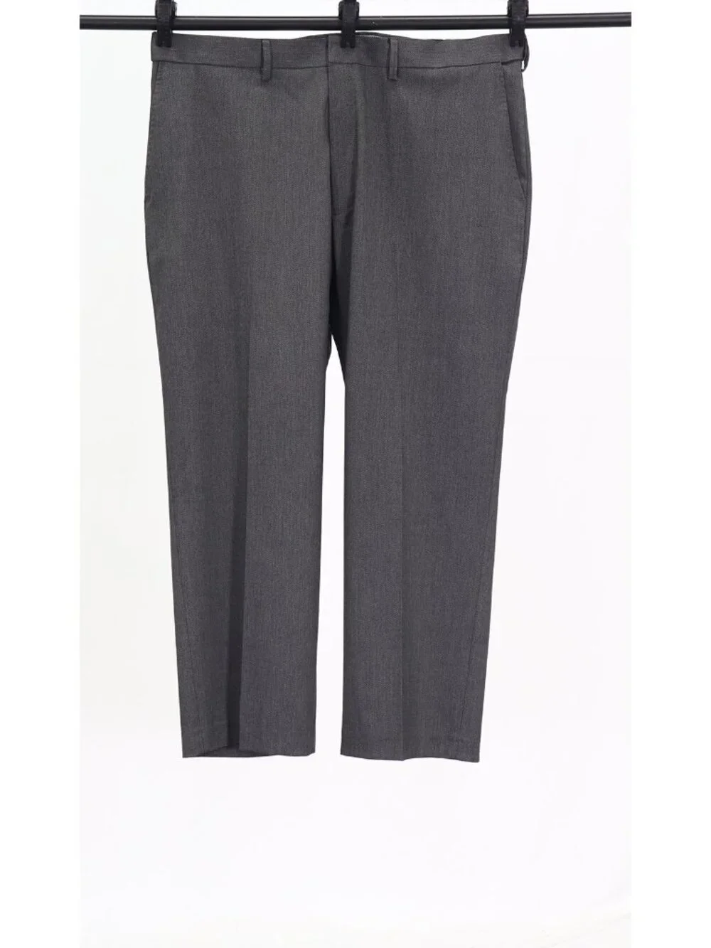 Haggar 44L 40x28 Gray Full Suit 2-Button Solid R946